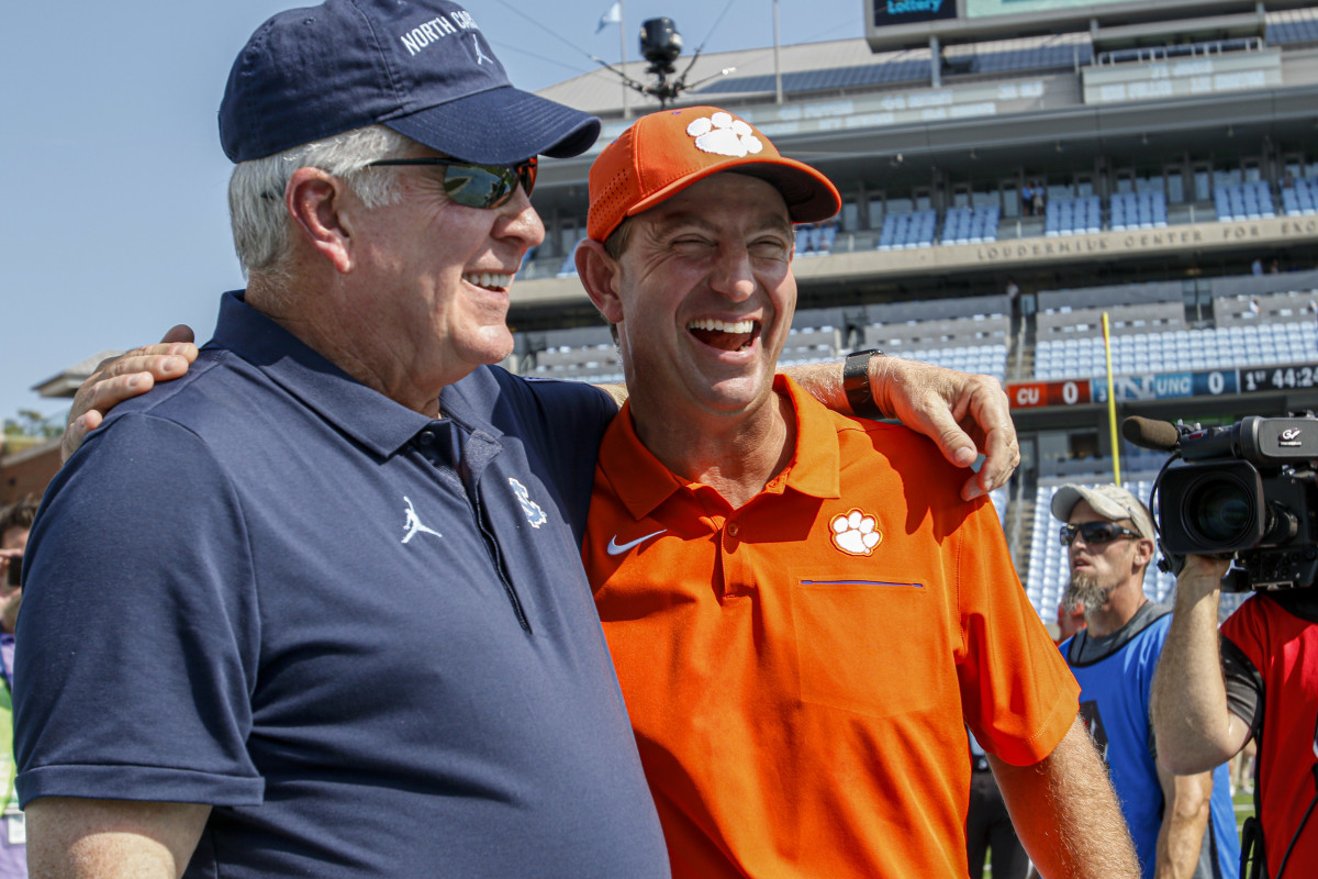 Mack Brown and Dabo Swinney